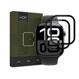 HOFI Hybrid Pro+ Glass - Apple Watch Series 10/11 (46 mm) üvegfólia - 2 db/cs - fekete