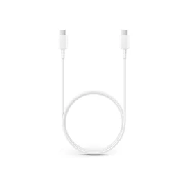 Samsung gyári USB Type-C - USB Type-C adat- és töltőkábel 100 cm-es vezetékkel -EP-DA705BWE - fehér (ECO csomagolás)