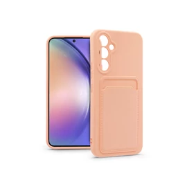 Haffner Card Case kártyatartós szilikon tok - Samsung SM-A546 Galaxy A54 5G - pink