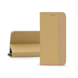 Haffner Sensitive Book Flip oldalra nyíló tok - Xiaomi Redmi Note 12 Pro 5G/Poco X5 Pro 5G - arany