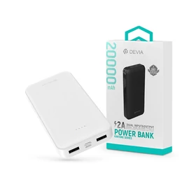 Devia Kintone Series V2 - 2xUSB + Type-C + microUSB - powerbank - 20.000 mAh - fehér
