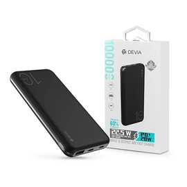 Devia Smart Series USB/Type-C/microUSB/PD powerbank - 10.000 mAh - fehér