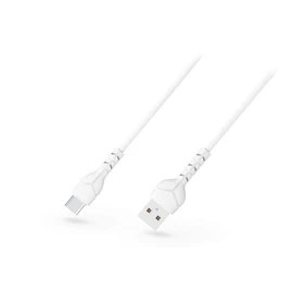 Devia Kintone Cable V2 Series 10W USB/Type-C adat-és töltőkábel 1m - fehér - ECO