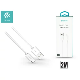 Devia Smart USB/Type-C adat- és töltőkábel 2 m - fehér