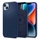 Spigen Silicone Fit Mag Apple iPhone 14 Plus Navy Blue MagSafe tok, kék