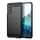 Forcell Carbon hátlap tok Samsung Galaxy S21 FE, fekete