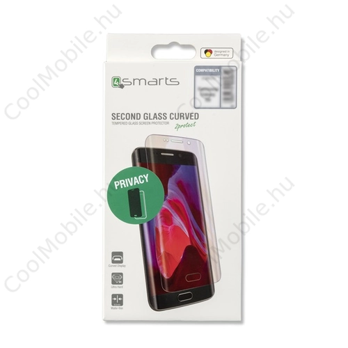 4smarts Second Glass Curved Colour Easy  Apple iPhone 11 Pro Max / Xs Max teljes kijelzős, tempered glass, fekete