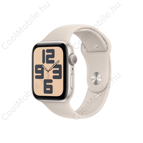 Apple Watch SE (2023) GPS 40mm csillagfény alumíniumtok, csillagfény sportszíj - S/M