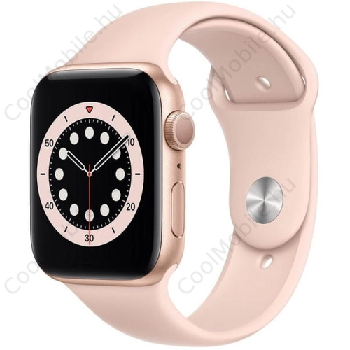 Apple Watch Series 6 GPS – 40 mm-es aranyszínű alumíniumtok, rózsaszín sportszíj