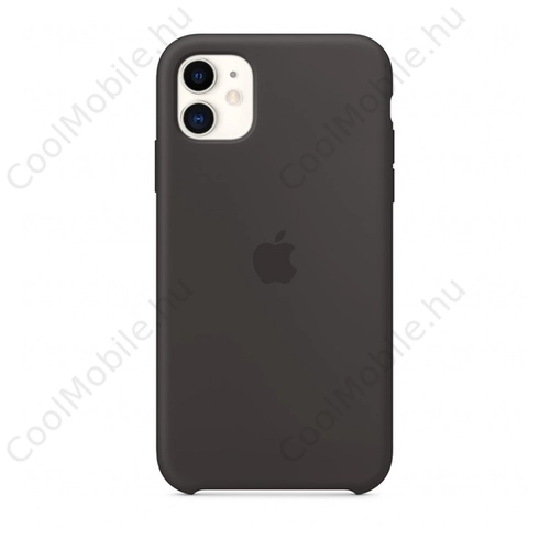Apple iPhone 11 gyári szilikon tok, fekete, MWVU2ZM/A
