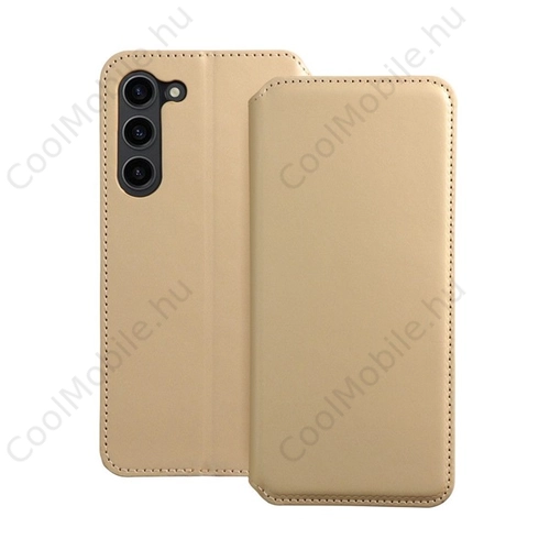 Dual Pocket  Samsung S24 PLUS flip tok, arany