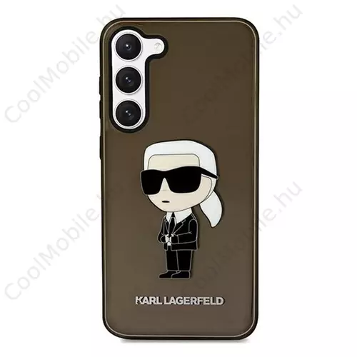 Karl Lagerfeld Ikonik Samsung Galaxy S23 szilikon tok, fekete
