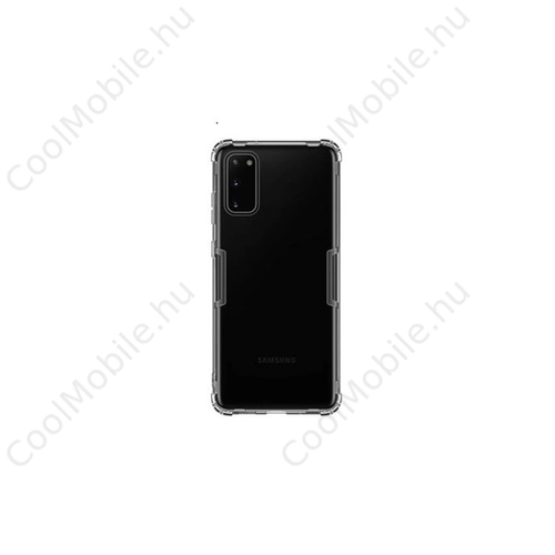 Nillkin Nature Samsung G980 Galaxy S20, szilikon tok, fekete/átlátszó