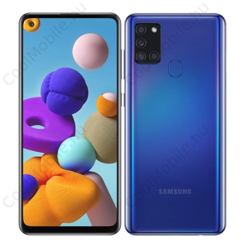 Samsung Galaxy A21S 64GB 4GB Dual (A217) kék, Gyártói garancia