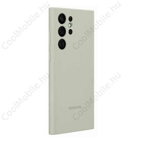 Samsung Galaxy S22 Ultra Silicone Cover, gyári szilikon tok, zöld, EF-PS908TM