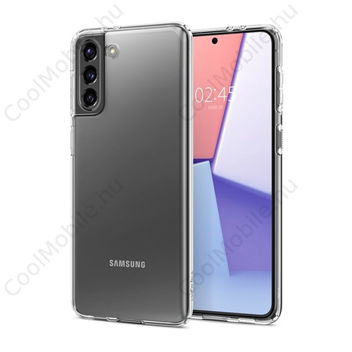 Spigen Liquid Crystal Samsung G991 Galaxy S21 Crystal Clear tok, átlátszó