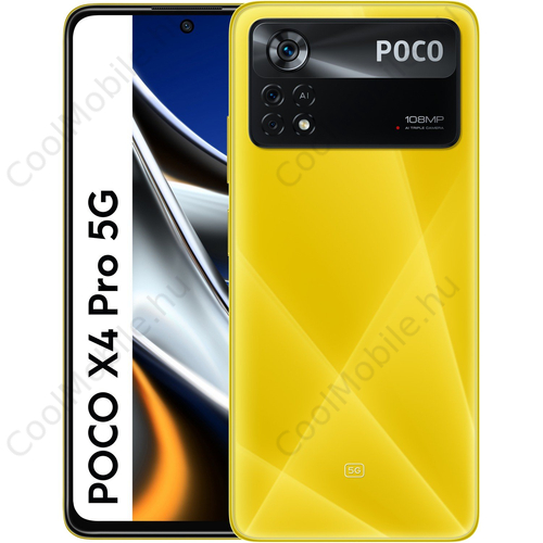 Xiaomi Poco X4 Pro 5G 128GB 6GB RAM Dual sárga