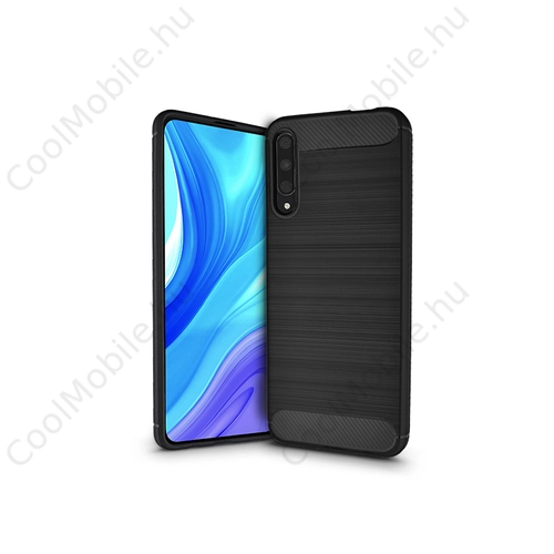 Huawei P Smart Pro (2019)/Honor 9x szilikon hátlap - Carbon - fekete