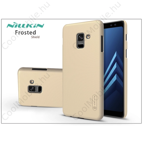 Samsung A730F Galaxy A8 Plus (2018) hátlap képernyővédő fóliával - Nillkin Frosted Shield - gold