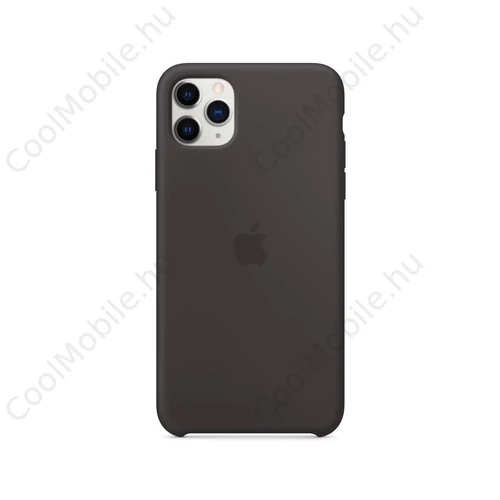 MX002ZM/A Apple szilikon tok iPhone 11 Pro Max készülékhez fekete