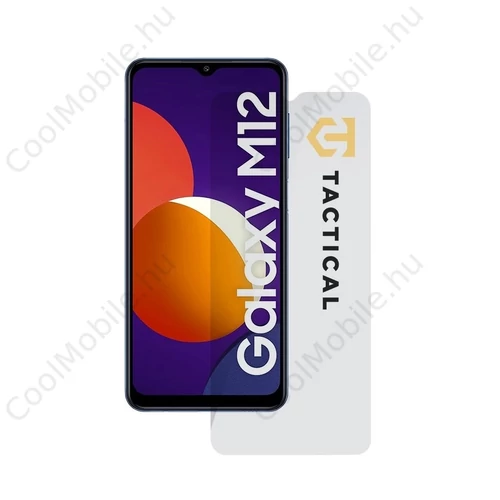Tactical Glass Shield 2.5D Samsung Galaxy M12/A32 5G/A12/A02s készülékhez átlátszó