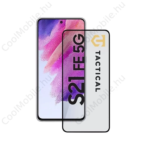 Tactical Glass Shield 5D Samsung Galaxy S21 FE 5G készülékhez fekete