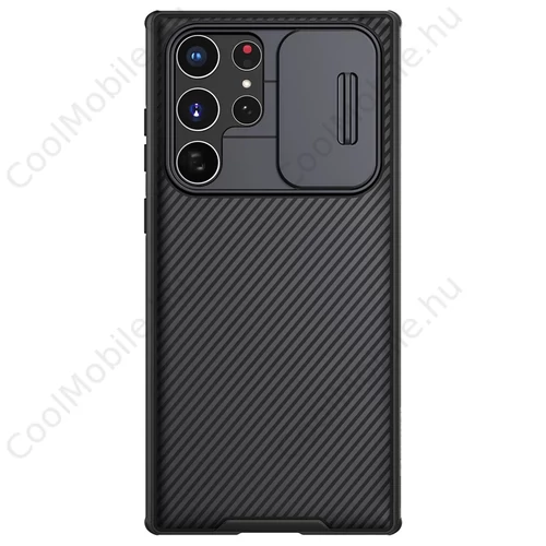Nillkin CamShield PRO kemény tok a Samsung Galaxy S22 Ultra készülékhez fekete