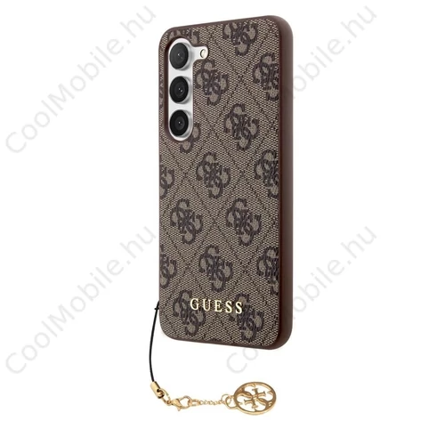Guess 4G Charm tok Samsung Galaxy S23 készülékhez barna