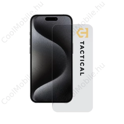 Tactical üvegfólia 2.5D Apple iPhone 15 Pro készülékhez – átlátszó