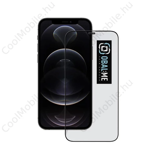 OBAL:ME 5D üvegkijelzővédő Apple iPhone 12 Pro Max készülékhez fekete