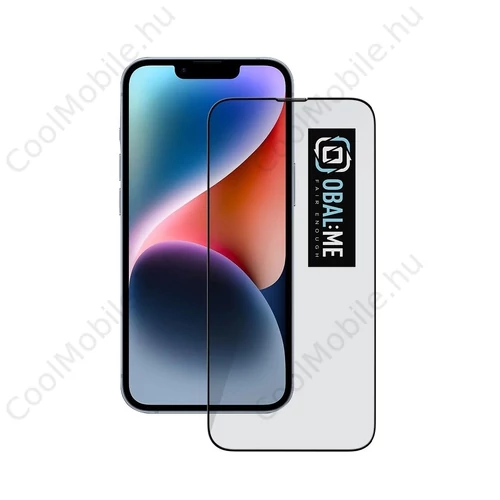 OBAL:ME 5D üvegkijelzővédő Apple iPhone 13/13 Pro/14/16e készülékhez fekete