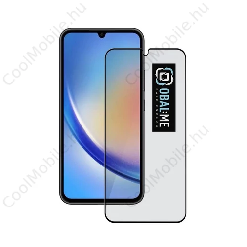OBAL:ME 5D üveg kijelzővédő Samsung Galaxy A34 5G készülékhez fekete