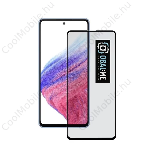 OBAL:ME 5D kijelzővédő Samsung Galaxy A52/A52 5G/A52s 5G/A53 5G készülékhez fekete