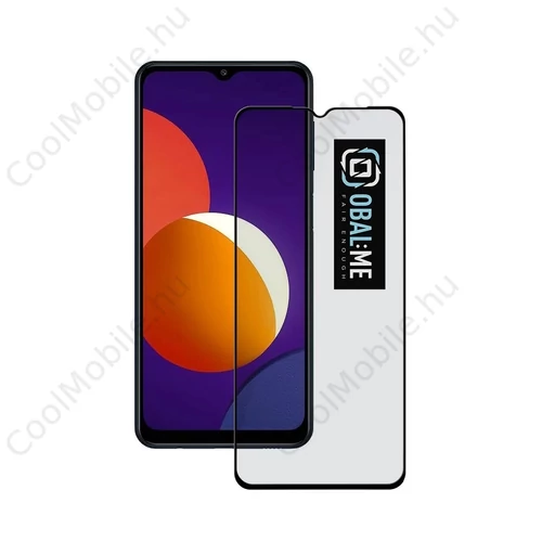 OBAL:ME 5D üveg kijelzővédő Samsung Galaxy M12/A32 5G/A12/A02s készülékhez fekete