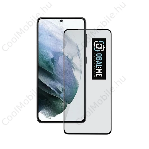 OBAL:ME 5D üveg kijelzővédő Samsung Galaxy S21 készülékhez fekete
