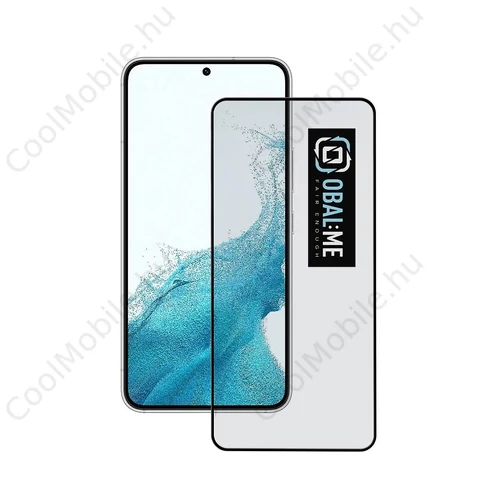 OBAL:ME 5D üveg kijelzővédő Samsung Galaxy S22 készülékhez fekete