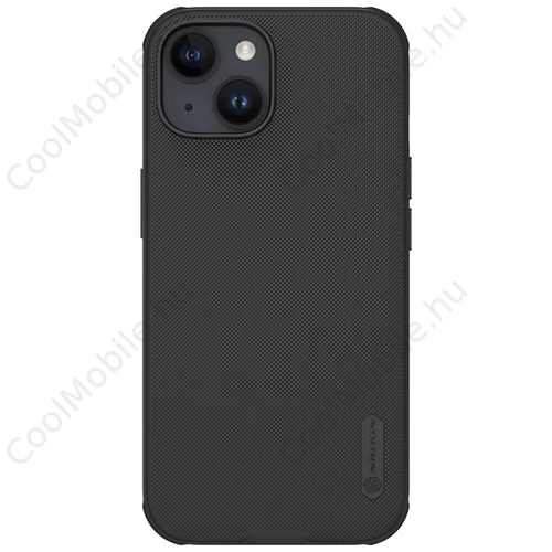 Nillkin Super Frosted PRO Háttali Tok Apple iPhone 15 készülékhez fekete (Logó kivágás nélkül)