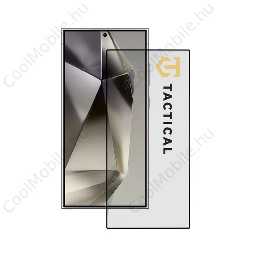 Tactical Glass Shield 5D Samsung Galaxy S24 Ultra készülékhez fekete