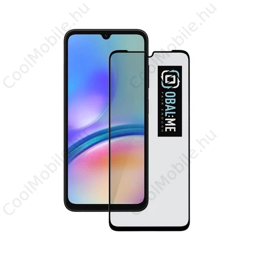 OBAL:ME 5D üveg kijelzővédő Samsung Galaxy A05s készülékhez fekete