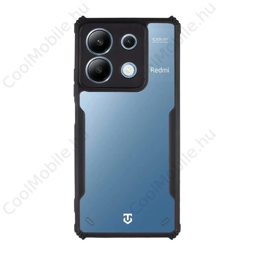 Tactical Quantum Stealth tok Xiaomi Redmi Note 13 5G készülékhez átlátszó/fekete