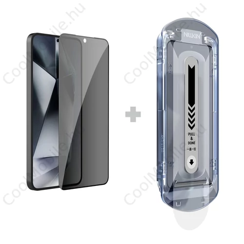 Nillkin kijelzővédő 0.25mm Guardian 2.5D Samsung Galaxy S25 készülékhez applikátorral fekete