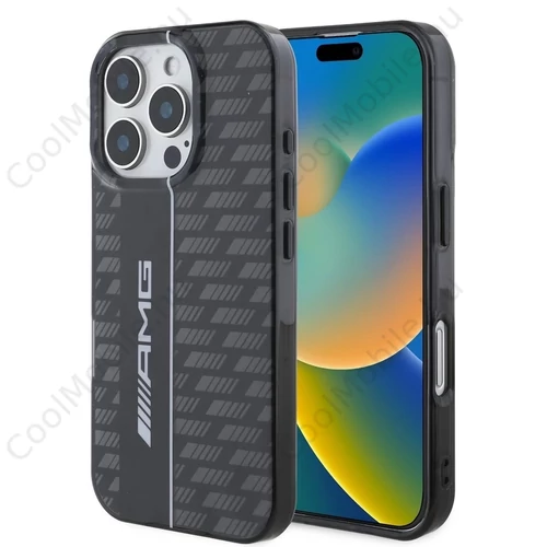 AMG Carbon Pattern tok iPhone 16 Pro Max készülékhez fekete