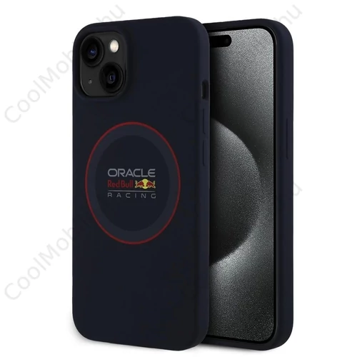 Red Bull szilikon Red Ring MagSafe tok iPhone 13 készülékhez tengerészkék