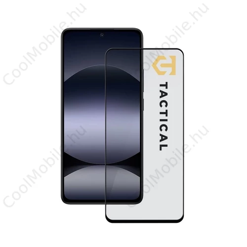 Tactical Glass Shield 5D Xiaomi Redmi Note 14 4G/5G, Poco X7 Pro 5G készülékhez fekete