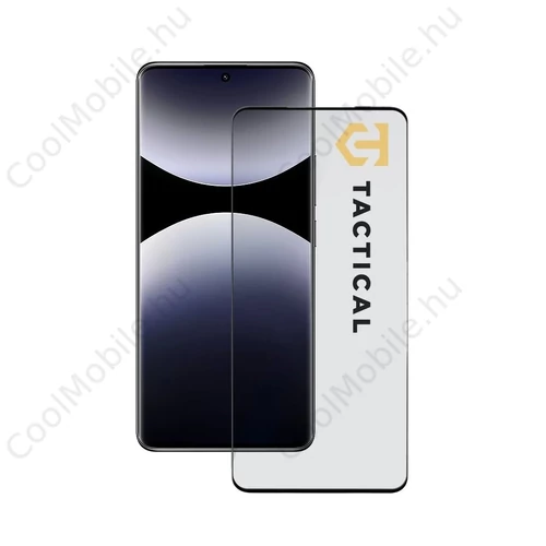 Tactical Glass Shield 5D Xiaomi Redmi Note 14 Pro 4G/5G/Poco X7 5G készülékhez fekete