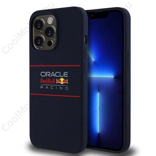 Red Bull Silicone Horizontal Logo MagSafe tok iPhone 13 Pro készülékhez tengerészkék