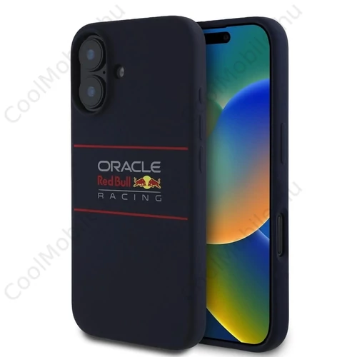 Red Bull szilikon Horizontal Logo MagSafe iPhone 16 Plus készülékhez tok tengerészkék