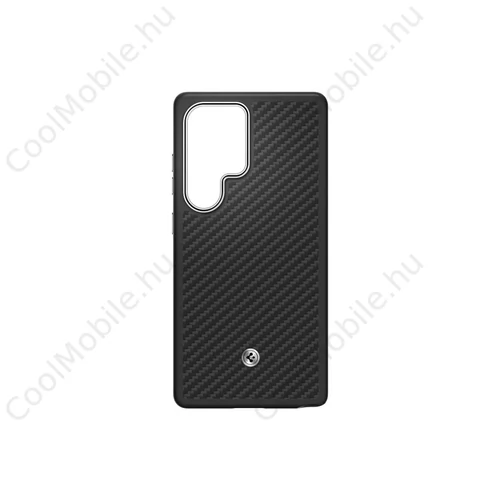 GP-FPS938PGA Samsung by Spigen Enzo Aramid Magnetic tok Galaxy S25 Ultra készülékhez fekete ezüst