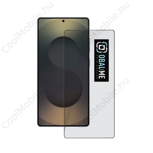 OBAL:ME 5D üveg kijelzővédő Samsung Galaxy S25 Ultra készülékhez fekete