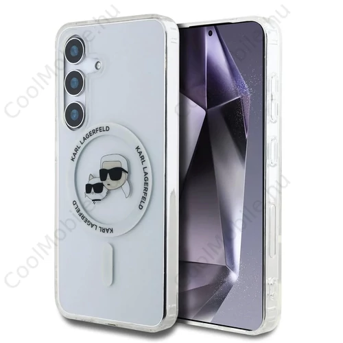 Karl Lagerfeld IML K&CH Heads MagSafe tok Samsung Galaxy S25 készülékhez átlátszó
